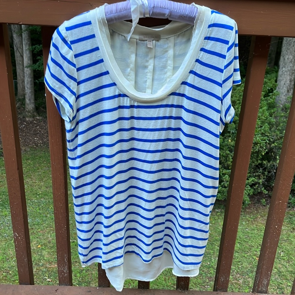 Anthropologie Bordeaux short sleeve top